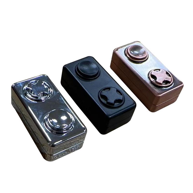 Magnetic Push Card Mechanical Slider Pushing Plate Haptic Coin Clicker Relieve Stress Relief Toy EDC Metal Fidget Antistresse