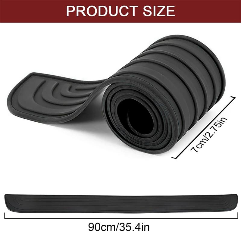 Car Rear Bumper Protector, Universal Flexible Bumper Guard Protector, Anti-Scratch Rear Bumper Protector Strip Replacement Parts