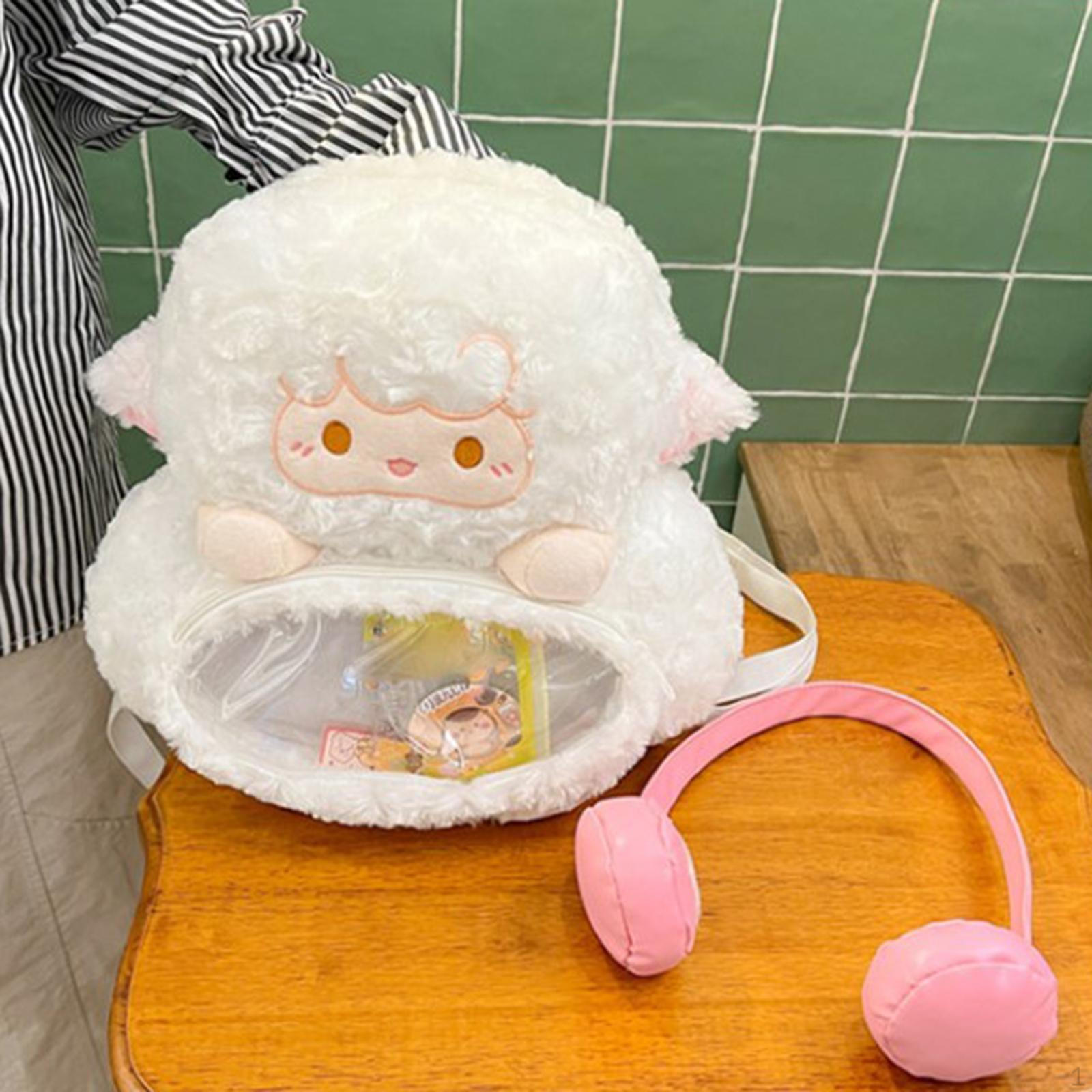 

Мягкий плюшевый рюкзак с мультяшным рисунком, регулируемый плечевой ремень, мягкий, легкий, подарочный рюкзак с игрушками-животными