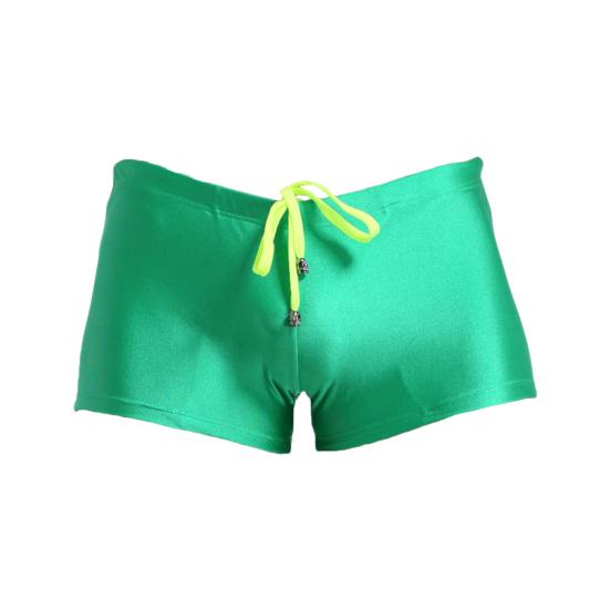 Low Rise High Elasticity 3D Cutting Swimming Trunks Men Solid Color Drawstring Swim Shorts Beachwear