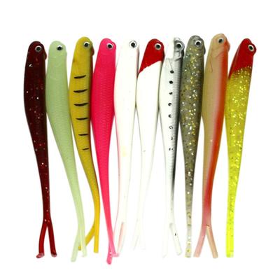 10 Teile/los Mehrfarbige Weiche Kunststoff 3D Augen Köder 13 cm Angeln Köder Tackle Werkzeuge