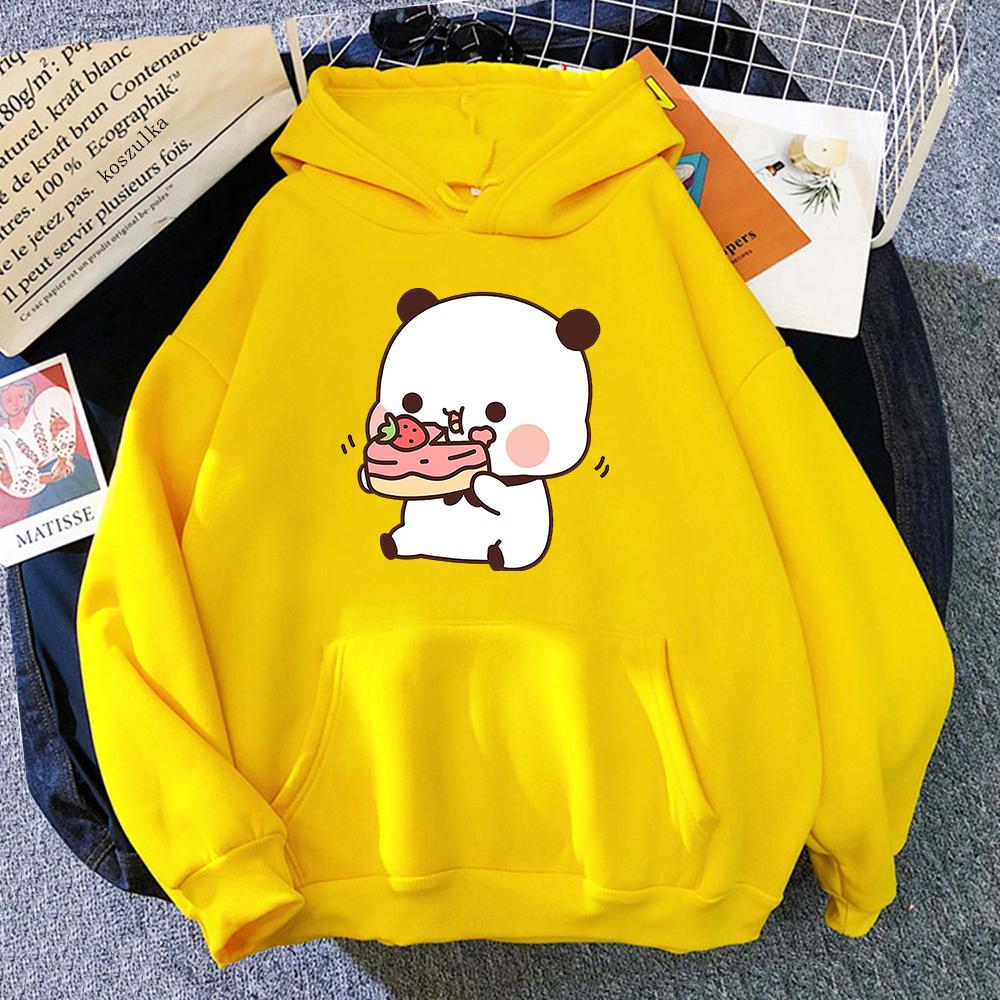Cartoon Casual Sweatshirt Bubu Dudu Aesthetic Harajuku Pullover Oversized Graphic Plus Size Autumn Winter Loose Classic Simple 3XL