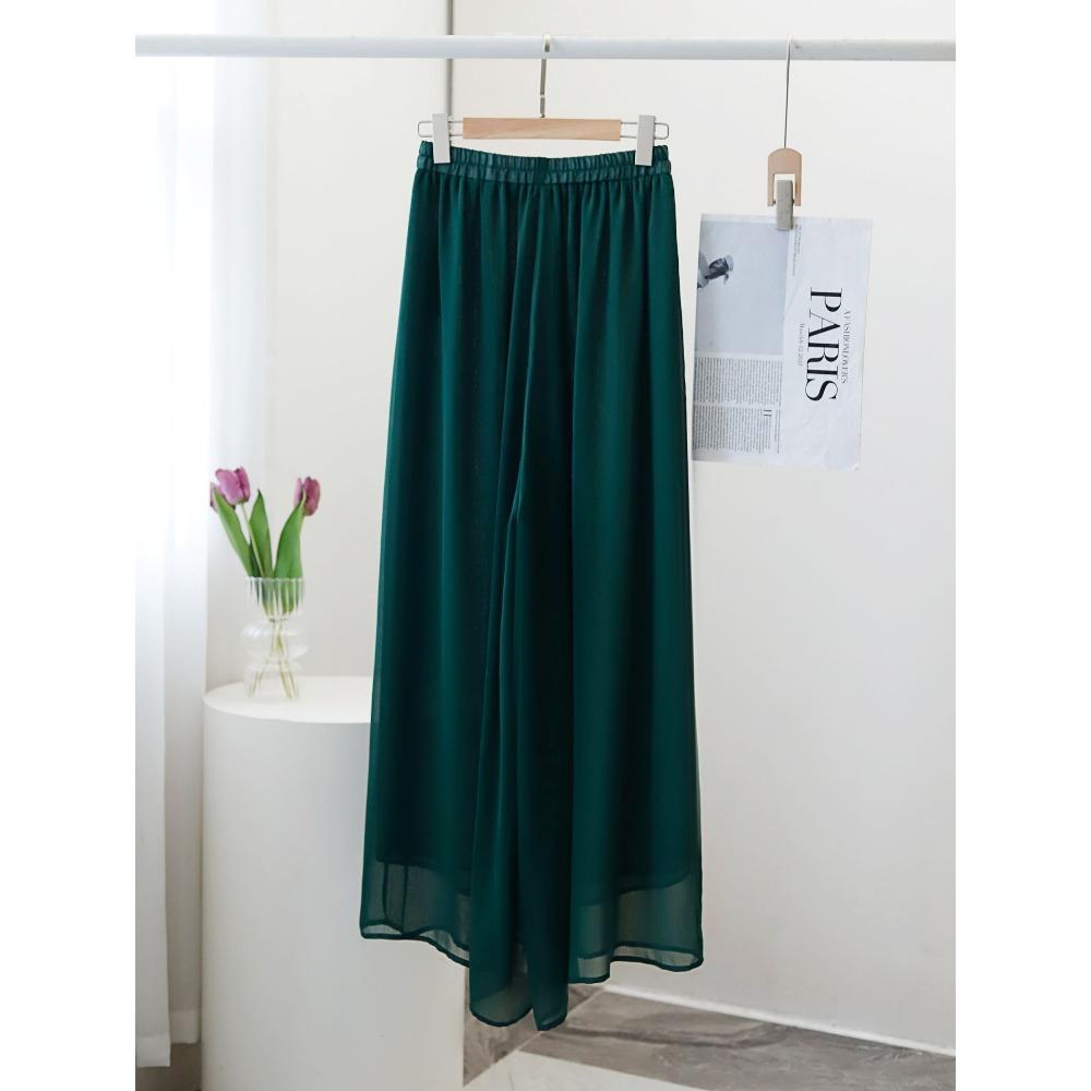 DIMANAF Plus Size 2021 Women Linen Pants Elastic Vintage Korea Basic Female Solid Fashion Slacks Wide Leg Oversize Loose Pants