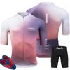 Herren Professionelles Radsporttrikot und Shorts Set Atmungsaktiv Elastisch Mountainbike Kleidung Performance Wear