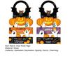 2 Pcs Halloween Door Hanger Signs, Wooden Pumpkin Bat Door Knob Hanger for Home Bedroom, Holiday Party Decor