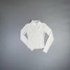 Women's Slim Fit Yoga Jacket - Long Sleeve, Stand Collar, Zipper, for Autumn/Winter Running and Fitness.