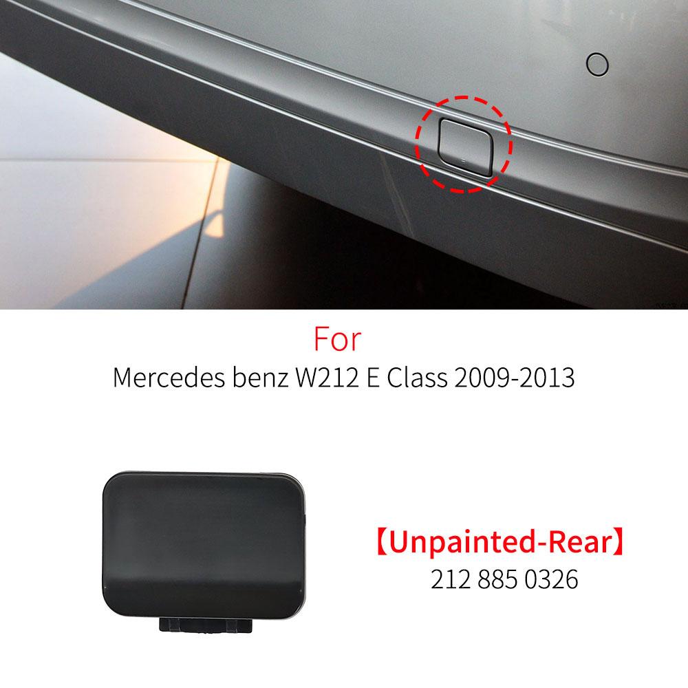 Per Mercedes W212 Auto Paraurti Anteriore Posteriore Gancio di Traino Copertura Tappo Accessorio Nero Per Benz Classe E E200 E230 E250 E300 E350 2009-2012
