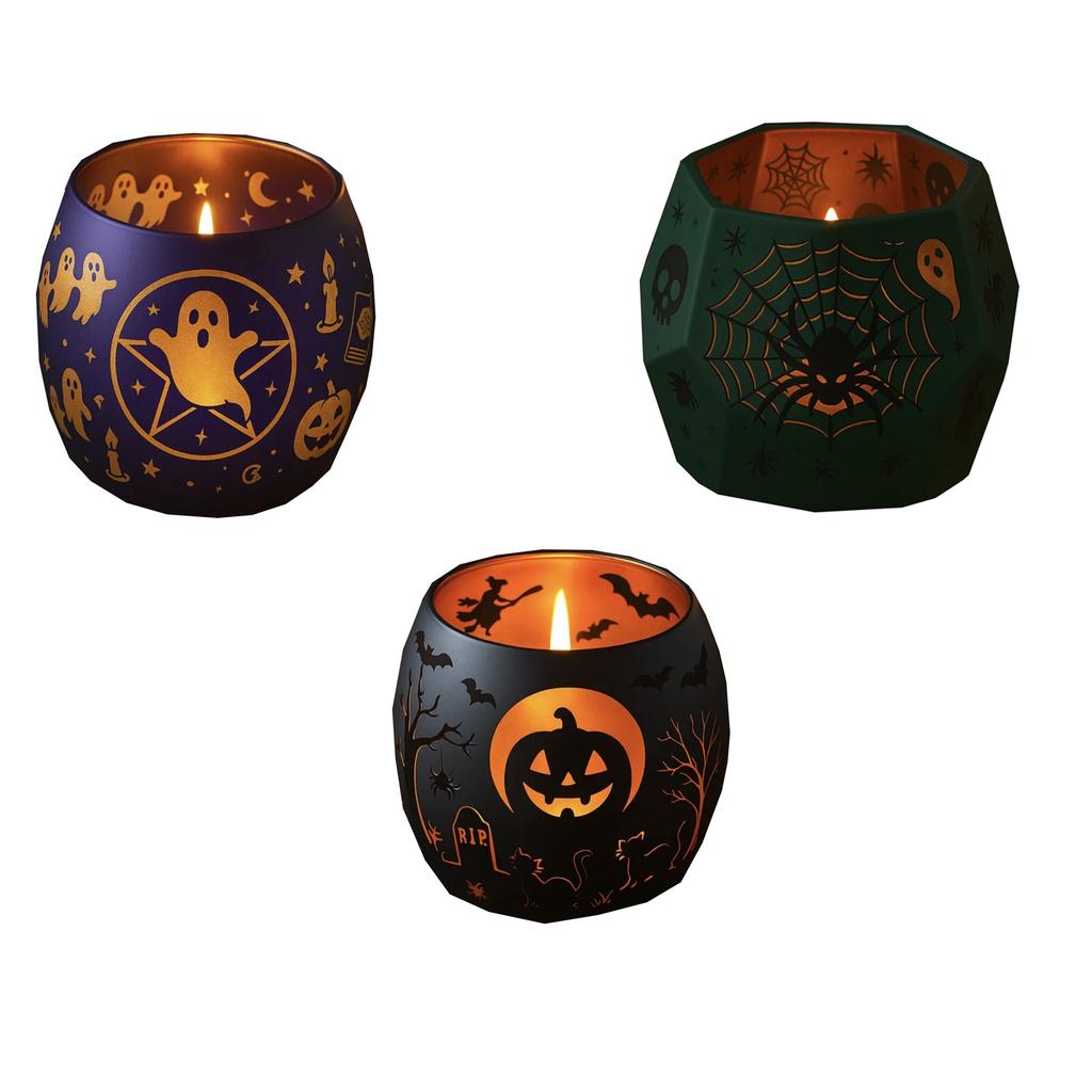 Candlestick Holder With Wide Opening Halloween Party Decor Spooky Table Centerpiece Pumpkin Vibe Ambiance Light Decoration Prop