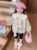 Girls' 2025 Colorful Lambswool Fleece-Lined Coat – Thick, Fashionable Autumn/Winter Wear for Babies