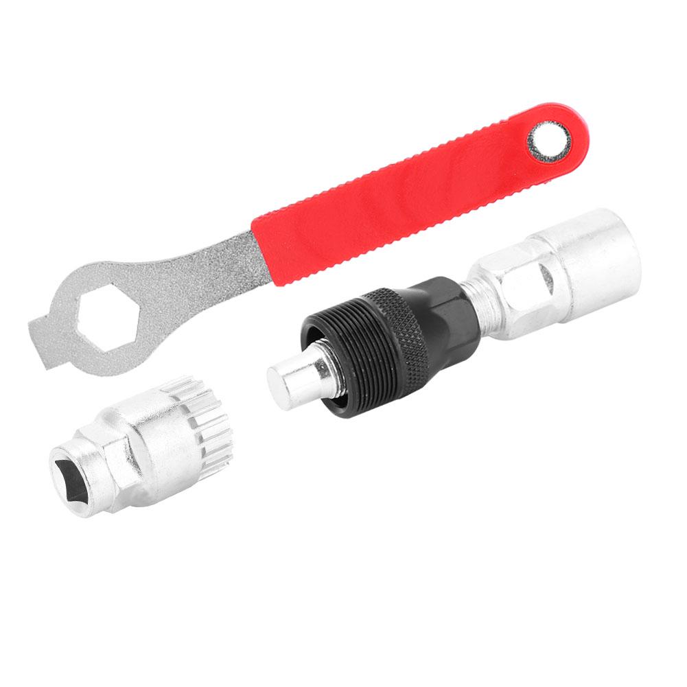 Crank Extractor Bottom Bracket Remover Steel Crankset Repair Tool Set for Bike