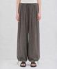CAMINO Linen Harem Elastic Waist Pants Charcoal