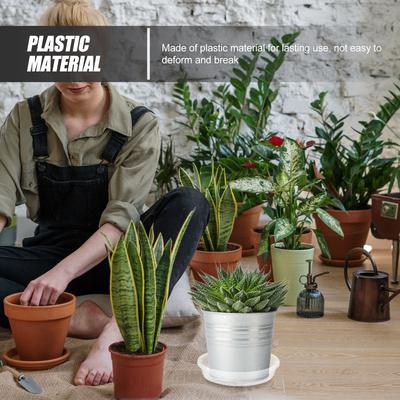 30Pcs Plastic Flowerpot Drainage Trays Base Plates for Flower Containers Water Holding Garden Plant Pot Accessories