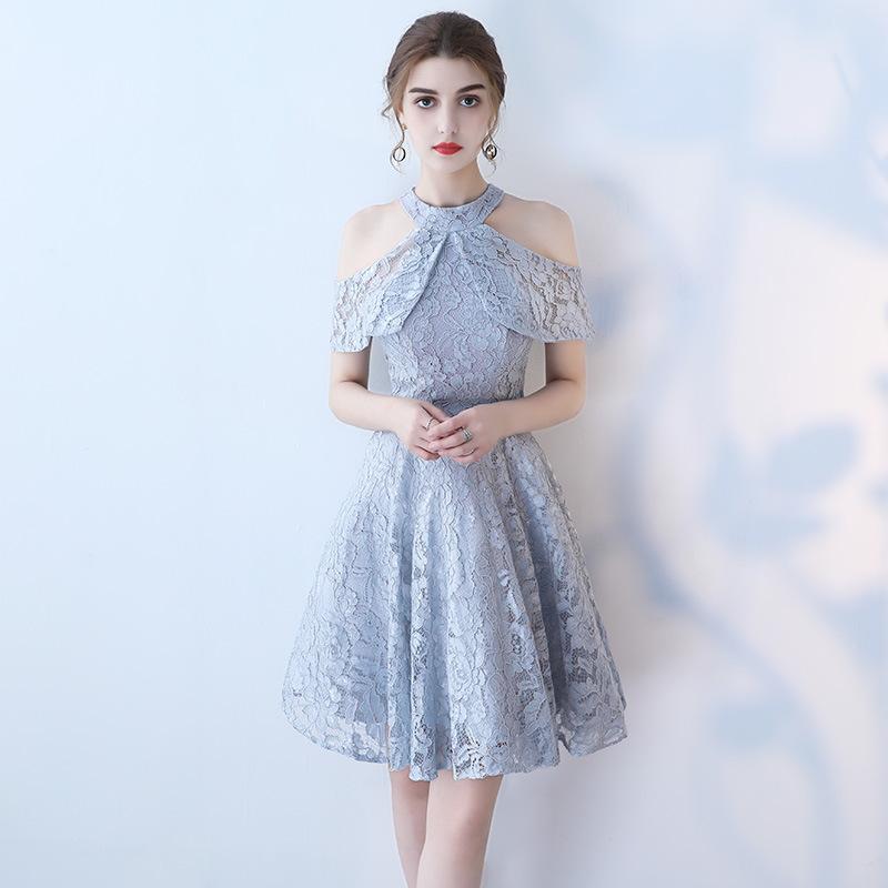 Evening dress Spring new birthday party slim dress Student small dress