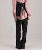 WHEN YOU MOVE String Velour Ribbed Wrap Skirt Pants Set Charcoal