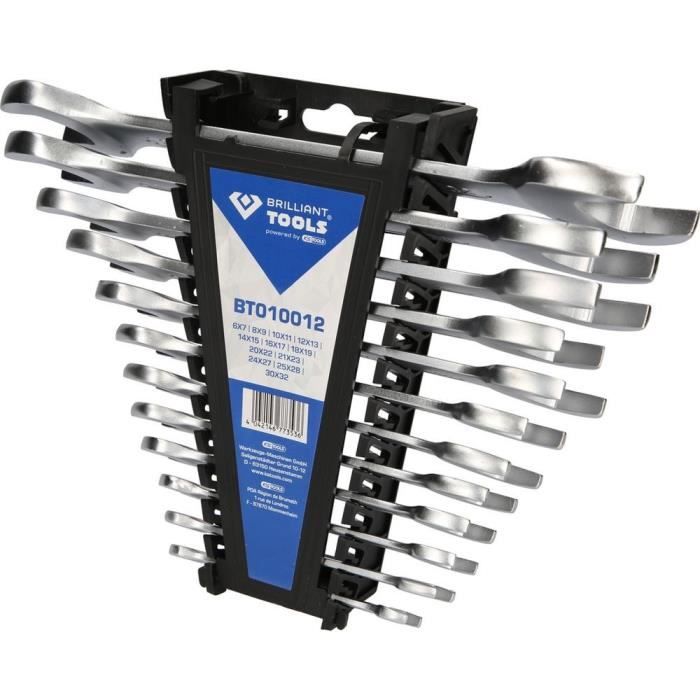 Wrench Set - Brilliant Tools Bt010012 - Chrome Vanadium - 12 Pieces