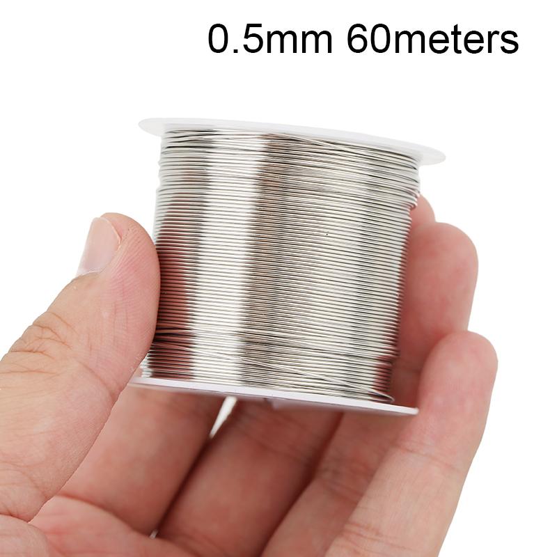 1 Rolle Edelstahl Perlendraht Armband Schnüre 0,2 0,3 0,4 0,5 0,6 mm Starker Halsketten Faden String Für DIY Schmuckherstellung