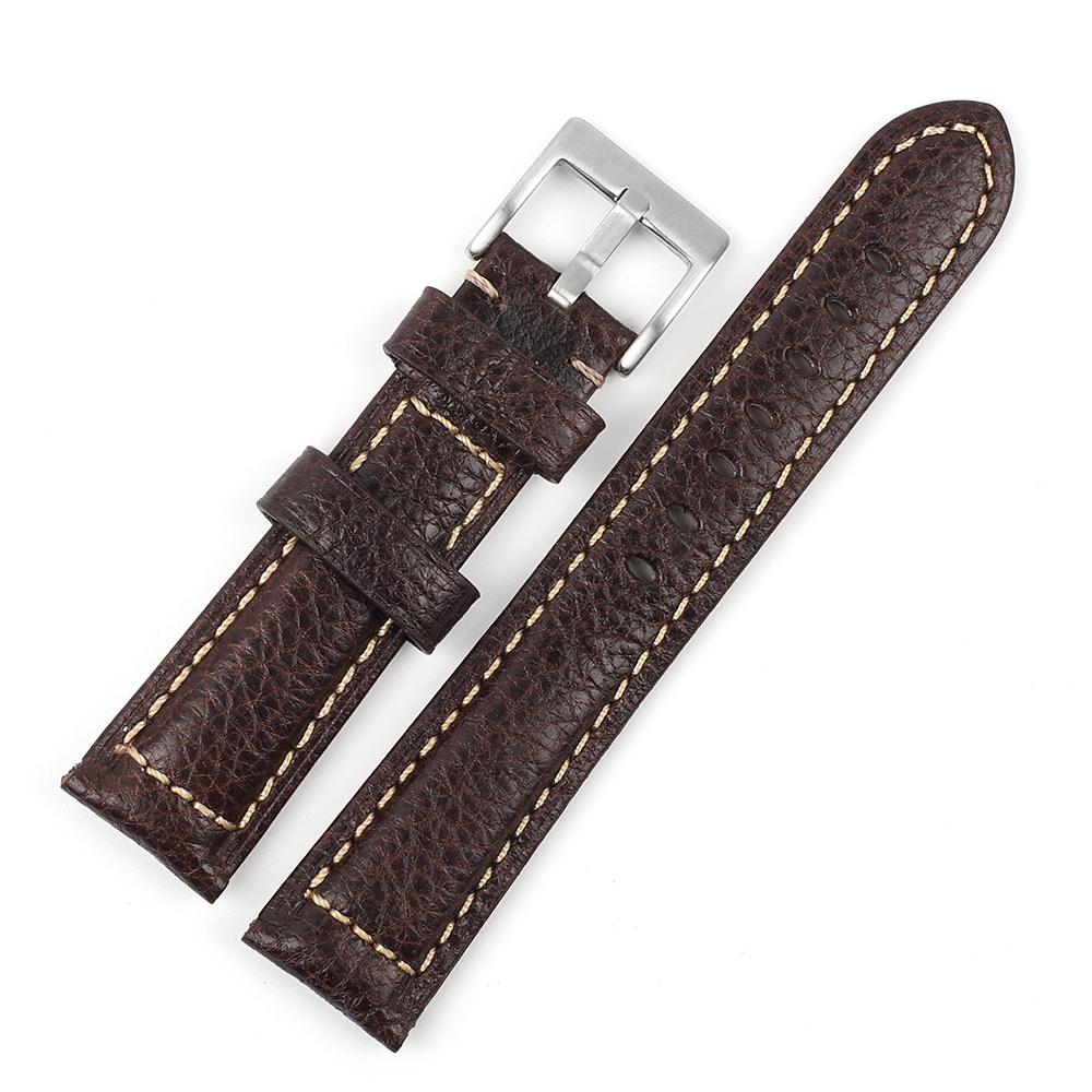 Crazy Horse Leather Strap 18mm 19mm 20mm 22mm Watch Band Men Women Sport Bracelet Replacement Belt Watches Accessories