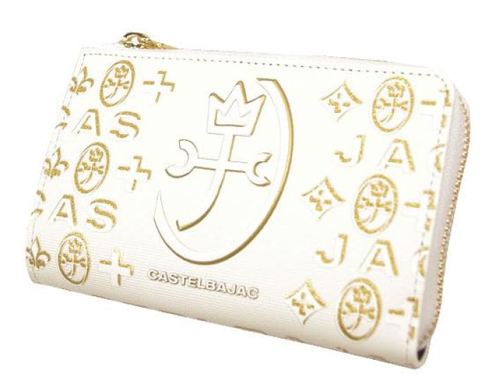 

CASTELBAJAC Кошелек на молнии L-образной формы, среднего размера, серия Cite, белый, 089652