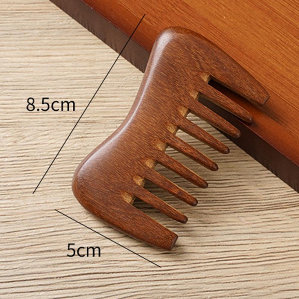 

Большой деревянный гребень с широкими зубьями, утолщающий, массажер для кожи головы, для длинных густых влажных или сухих волос D