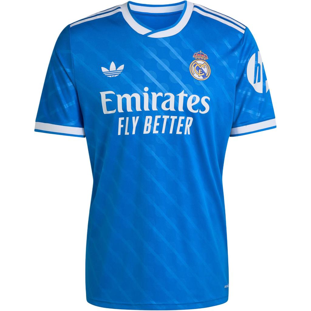 Adidas Originals Real Madrid 25/26 Third Jersey Fan Version Slim Fit Striped Short Sleeve Football Shirt Men jerseys JV5845