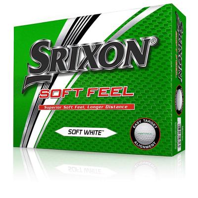 SRIXON SOFT FEEL Ionomer Cover 2 Piece Golf Ball 1 Dozen USA Direct Import White Men's