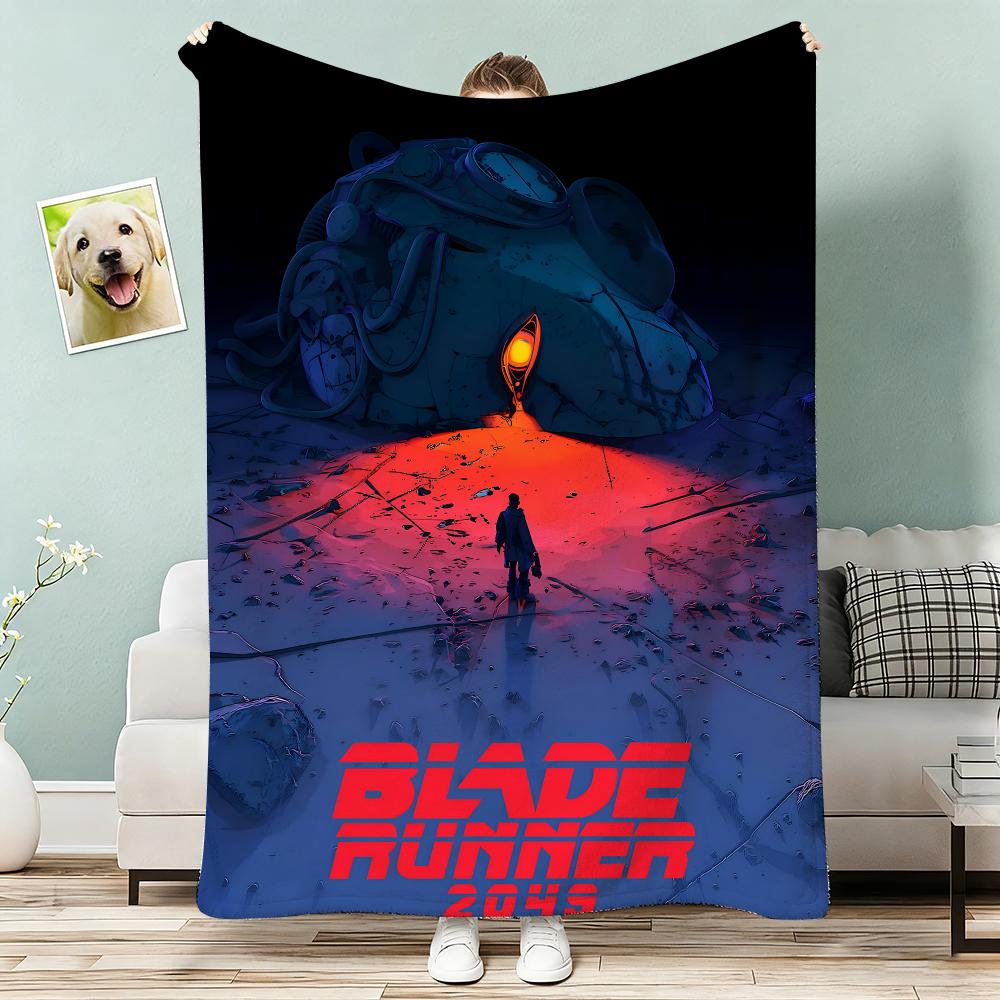 Classic Movie Blade Runner 2049 Throw Lightweight 240g Flannel Blanket Soft Skin-friendly for Summer Cooling