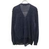 DIESEL Long sleeve Shirt layered V-neck knit cardigan XS Navy Women Used