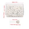 200 Pezzi Puntine Decorative in Acciaio con Testa di Perla Bianca Puntine da Pollice Puntine a Pressione Perlate Matrimonio