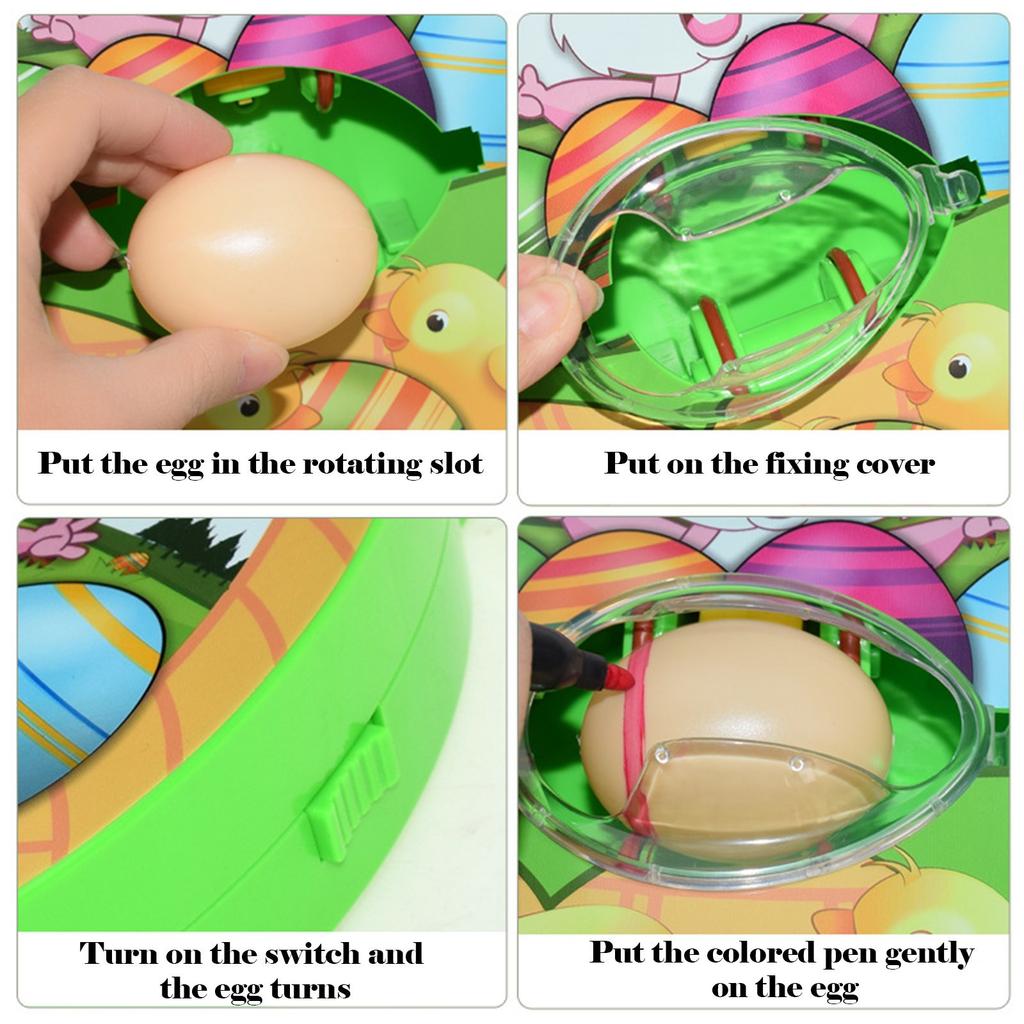 1ml Easter Painting Egg Children's Handmade Electric Gift Dinosaur Egg Decoration Ball Set