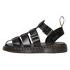 Δρ. Δερμάτινα Ρωμαϊκά Σανδάλια Dr. Martens με Κοψίματα Unisex Μαύρο 30766001