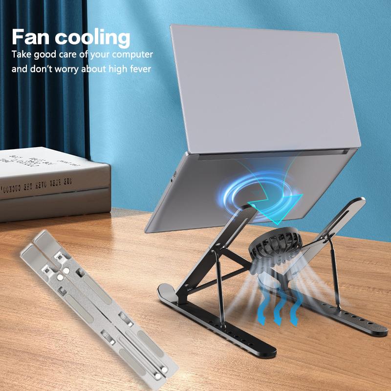 Laptop Cooler Stand Foldable Notebook Computer Cooling Pad Portable Stand For 16-18 Inch Tablet Laptop Desktop Bracket With Fans
