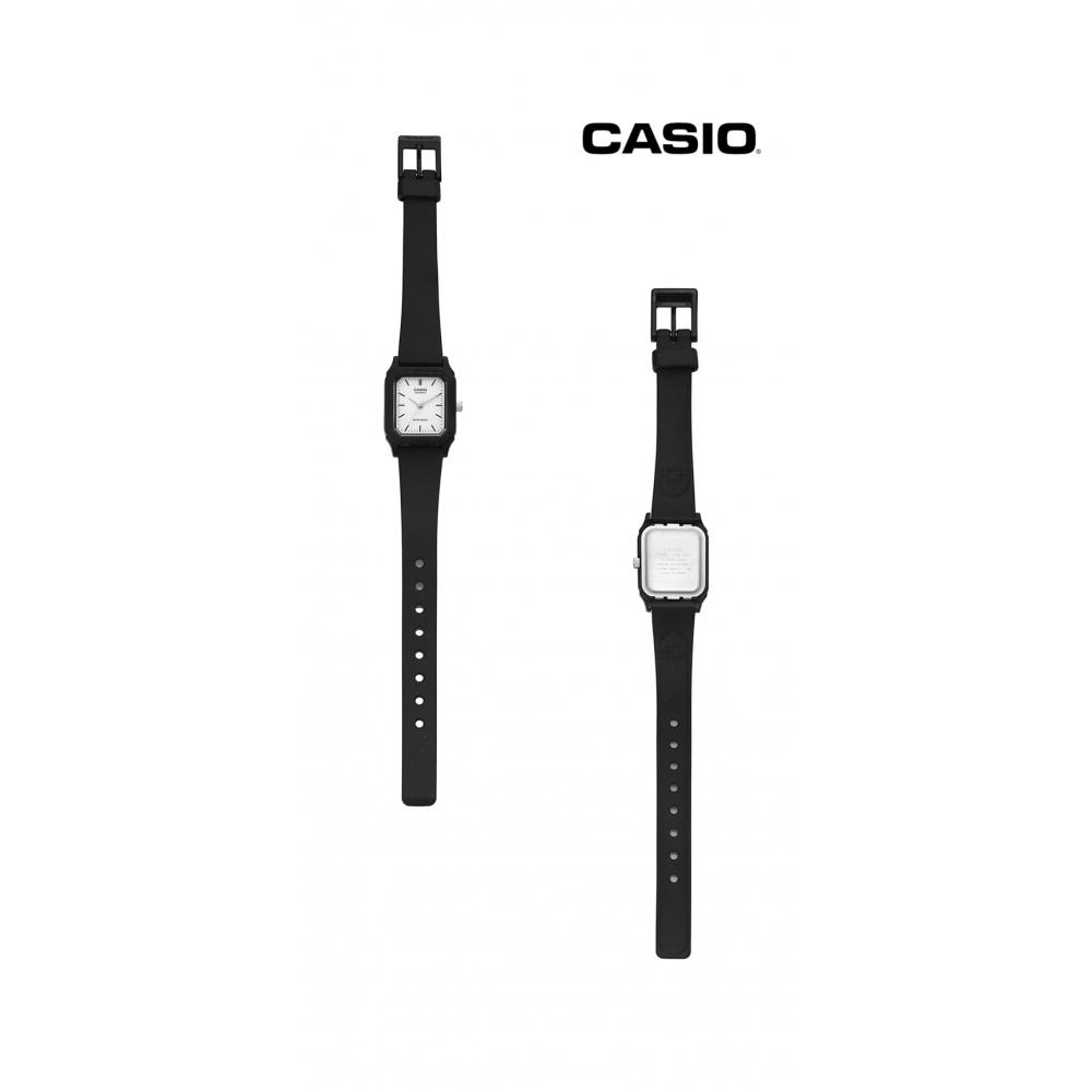 Casio Lq 142 7edf  Lq 142 7e  Analog Square Sat Student Urethane Watch