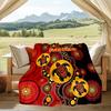 1PC Custom Name Turtle Art Cover Flannel Blanket Versatile,all-season Throw Suitable for the Living Room,bedroom,camping,travel,and Gift