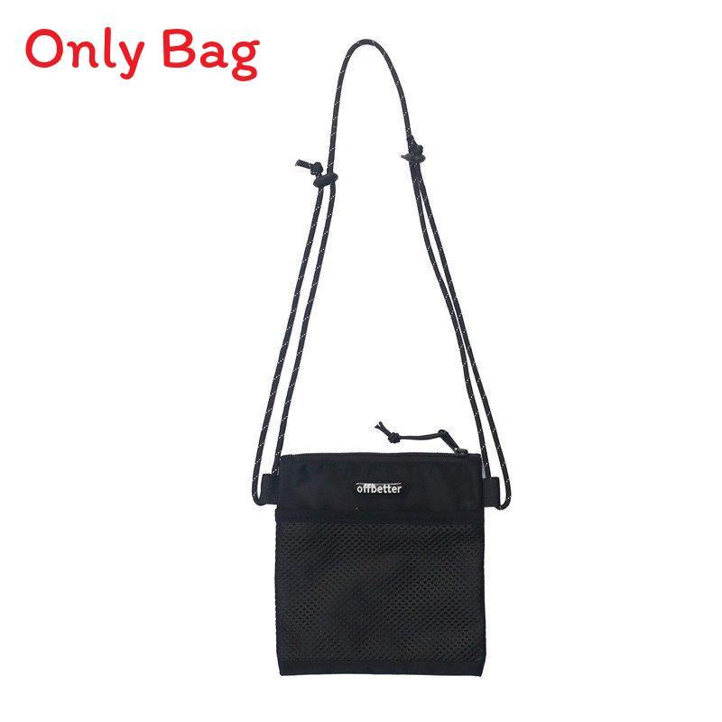 Urban Minimalist Nylon Messenger Bag For Men With Zipper Closure For Daily Use