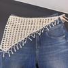 Countryside Style Hollow Out Lace Shawl Exotic Crochet Flower Scarves Elegant Fart Curtain  Summer
