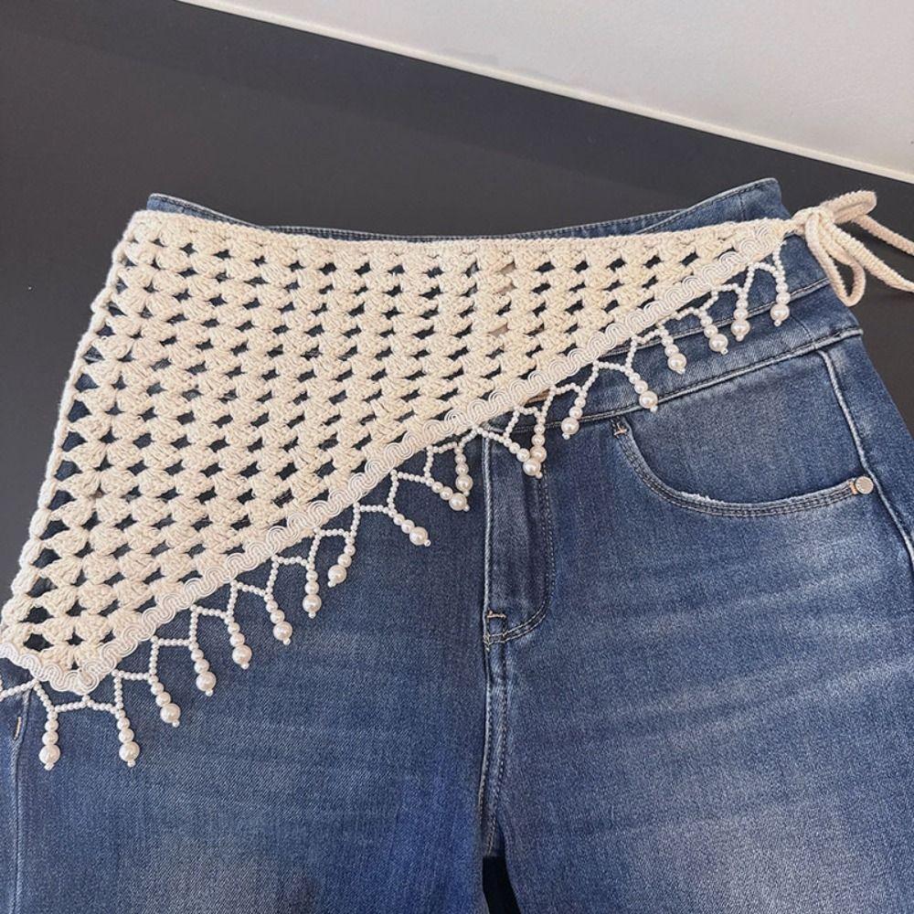 Countryside Style Hollow Out Lace Shawl Exotic Crochet Flower Scarves Elegant Fart Curtain Summer