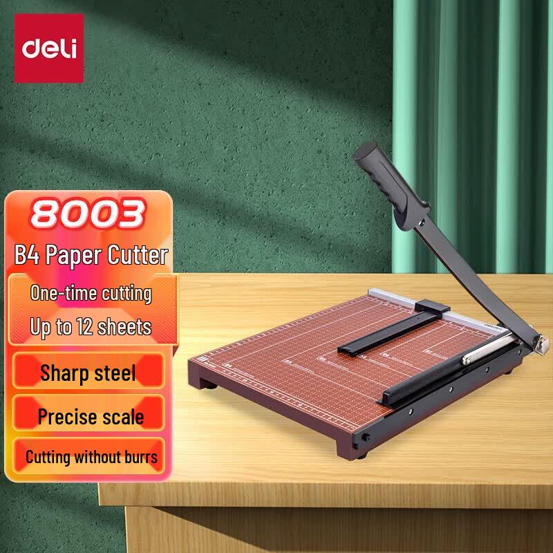 

Deli 8003 Manual Paper Cutter CN plug (adapter included)