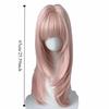 Harajuku Long Straight Synthetic Hair Lolita Halloween Cosplay Wig with Bangs  for Women