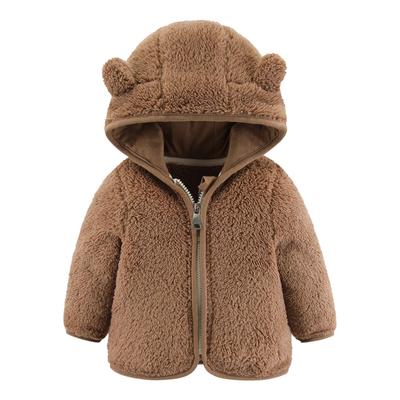 Autumn Baby Clothing Winter Boy Clothes Casual Cute Warm Fleece Zipper Hooded Jackets Girls Outerwear
