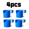 Blue Pool Cup Holder-Ground Clip for Pools or Smaller Round Top Rails-ground Pool Cup Holder,suitable for Water,beer and Phones