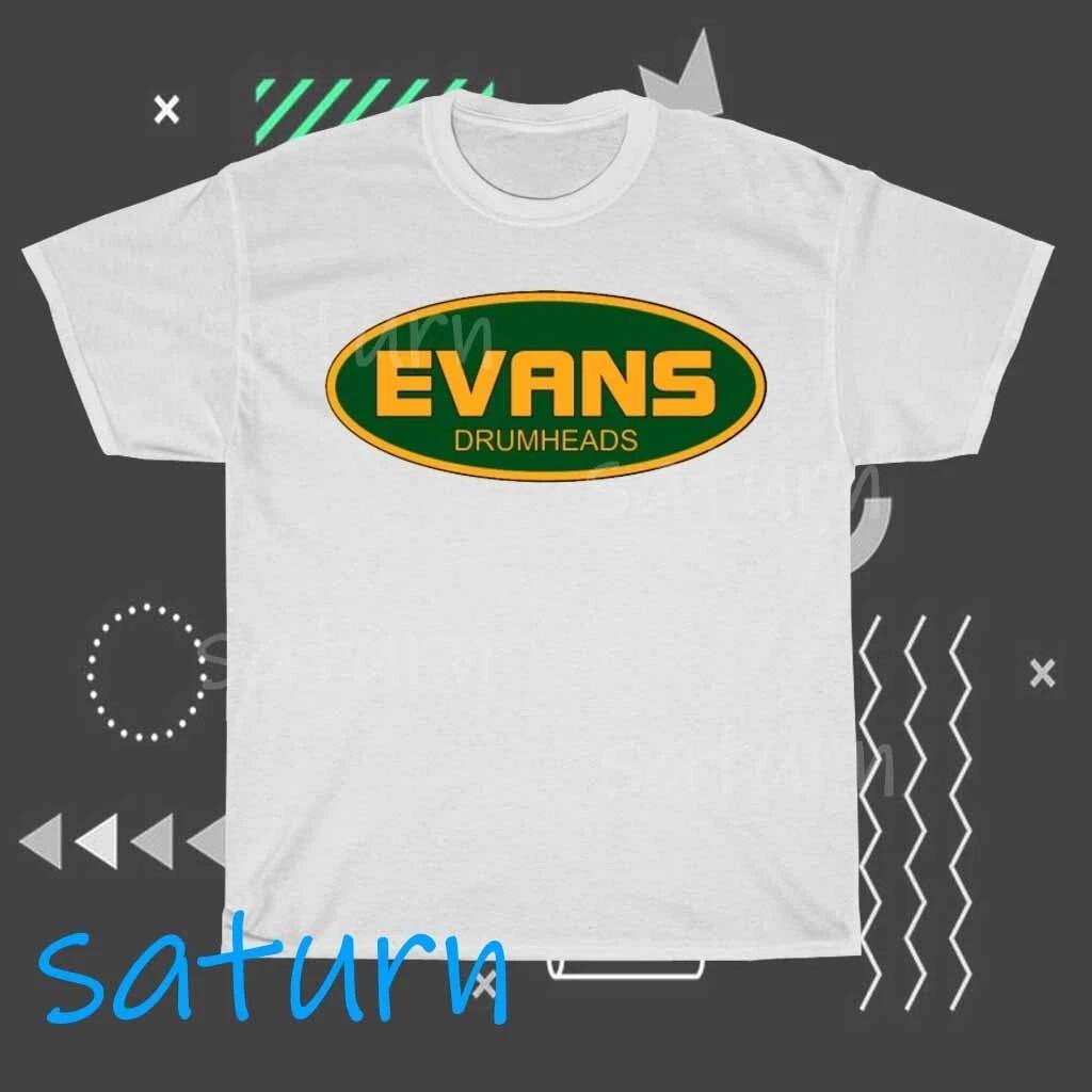 Evans Drums Drumheads Logo T-Shirt Funny Size S to 5XL L