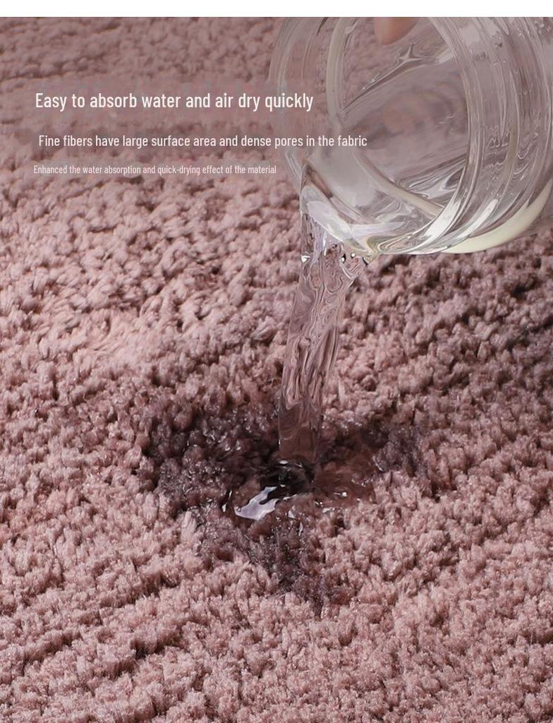 Rutschfeste, saugfähige Bodenmatten aus hochplüschigem Material für Badezimmer-, Toiletten- und Schlafzimmertüren
