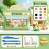 Kaba Bear Lightweight Non-Stick Colored Clay Set for Kids - Includes Safety Knife Tool for DIY Creations