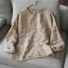 Johnature Women T-Shirts Vintage Spring Chinese Style Solid Color Long Sleeve O-Neck Loose Female T-Shirts