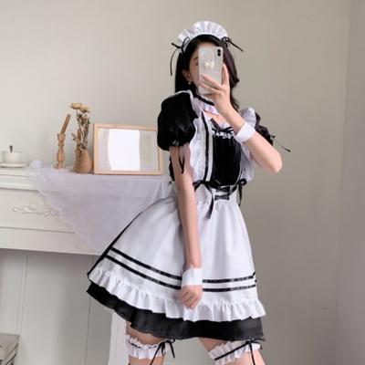 Disfraz de Maid Estilo Japonés COS Lindo Vestido de Estudiante Set Lolita de Jefe Grande Ropa Bidimensional Talla Grande Ropa de Uso Diario