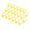 20PCS Loose Wheel Lug Nut Indicators High Visibility Yellow 33MM Wheel Lug Nut Visual Warning Arrows for Trucks