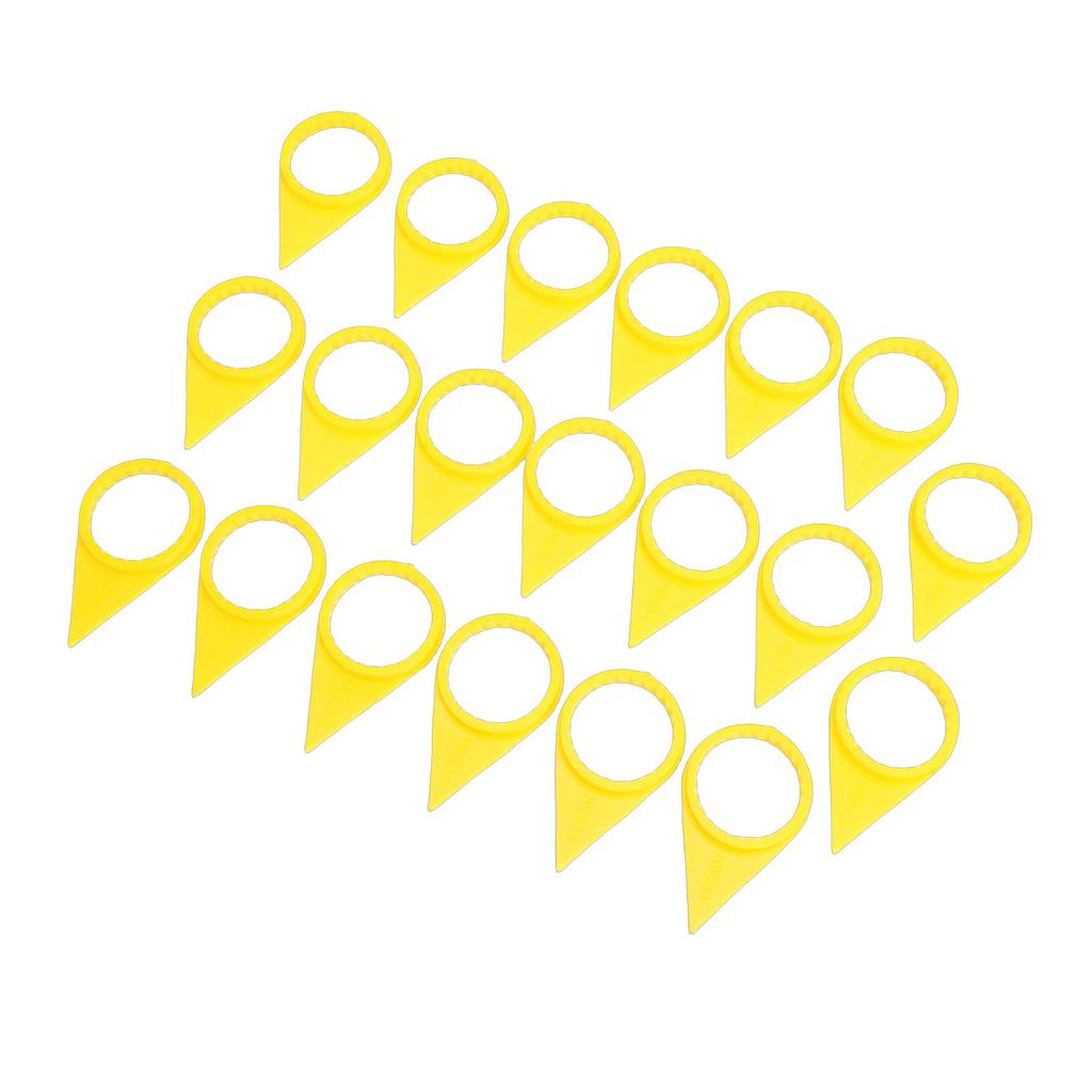 20PCS Loose Wheel Lug Nut Indicators High Visibility Yellow 33MM Wheel Lug Nut Visual Warning Arrows for Trucks