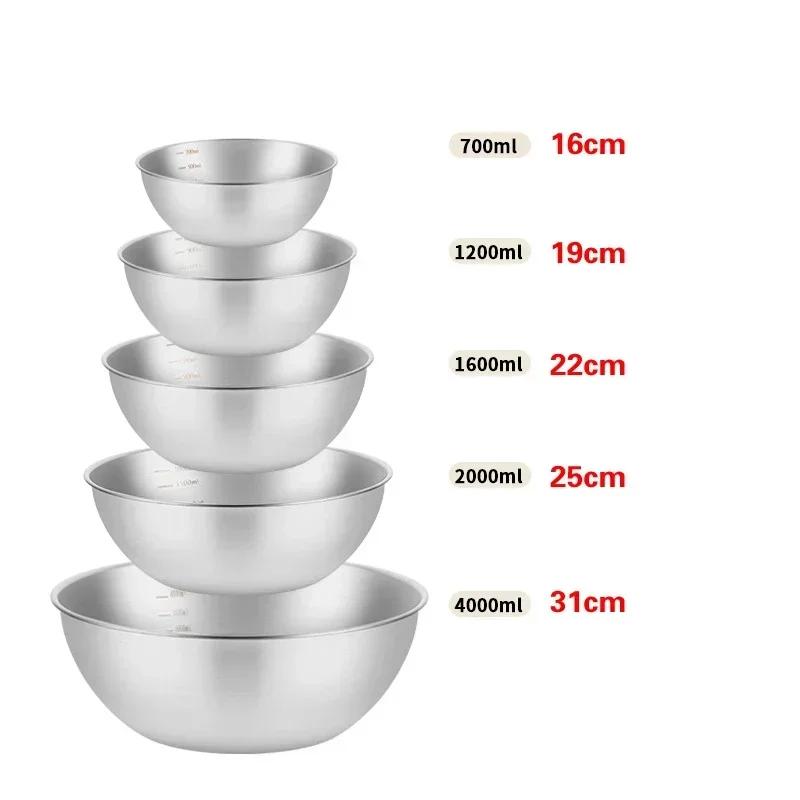 304 nerezová ocel mísa na ovoce Mísicí mísa Koš na mytí a odvodnění zeleniny mísy Domácí Kuchyňská Mísa na vejce