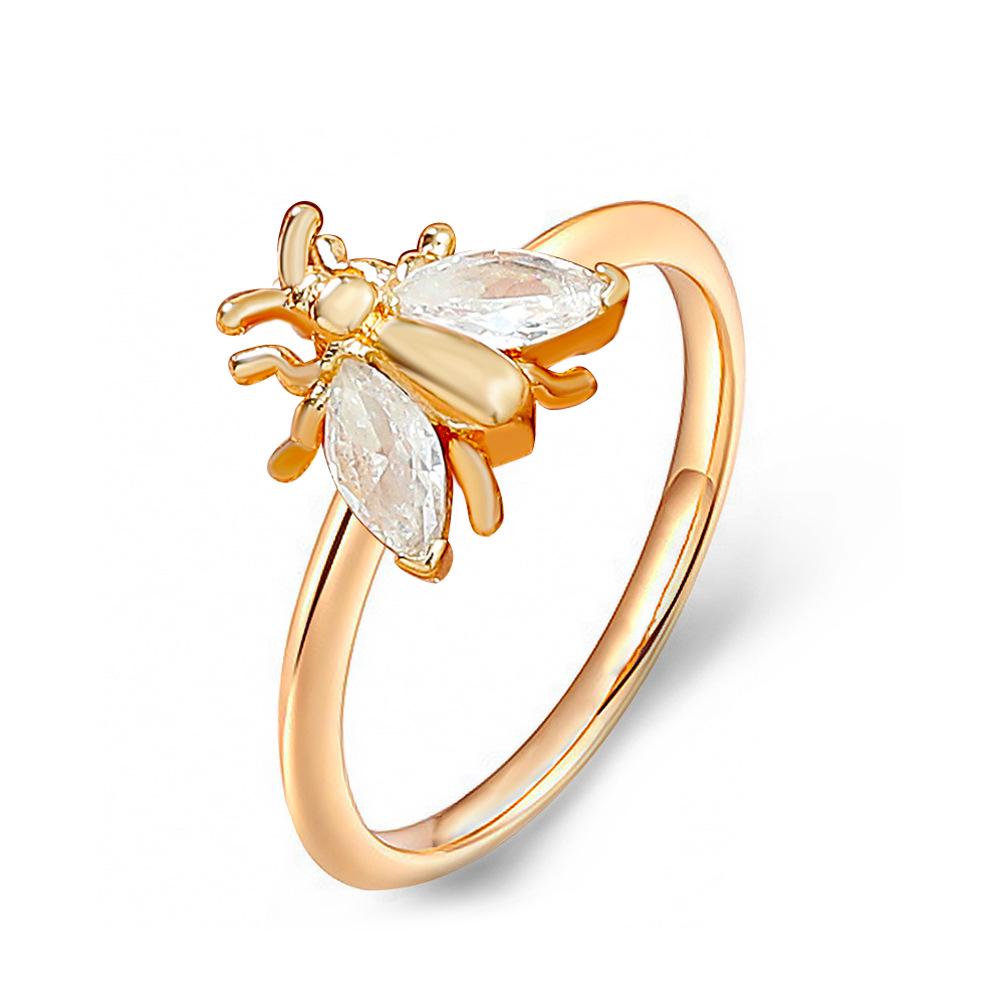 Trendy Diamond Butterfly Heart Open Ring - Unique Musical Note Design for Couples