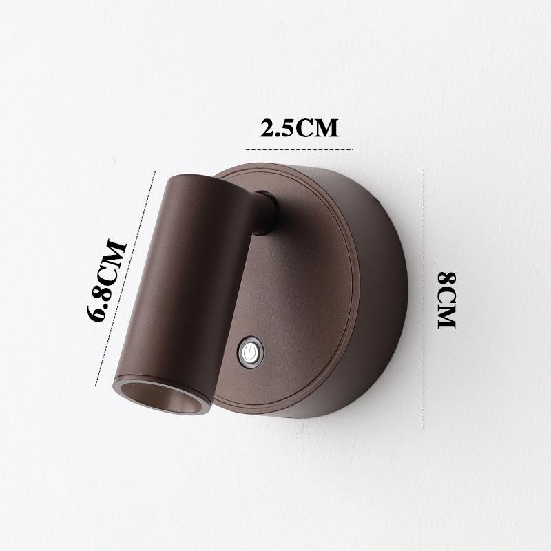 LED-Licht Magnetisch USB Wiederaufladbar Wandleuchte Strahler Kabellos Keine Verkabelung Kein Bohren Leselicht Schlafzimmer Nachttischleuchte